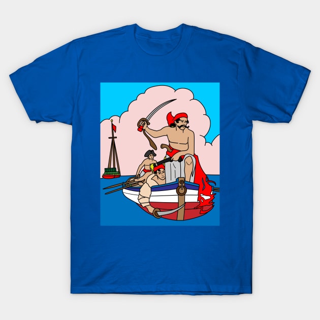 Pirate Pirate Ship Treasure Island T-Shirt by flofin